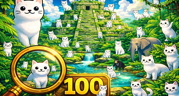 Where's the Cat? Find 100 Cats Game - Play Online Now