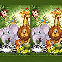 Find Seven Differences: Animals